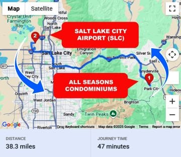 All Seasons Condominiums To or From SLC Private Airport Shuttle Ride and Transfer