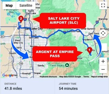 Argent at Empire Pass To or From SLC Private Airport Shuttle Ride and Transfer
