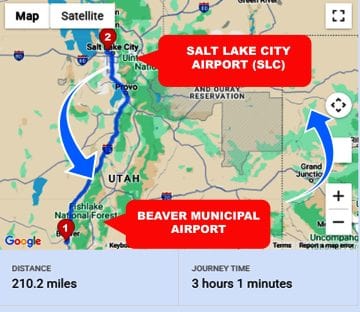 Beaver Municipal Airport To or From SLC Private Airport Shuttle Ride and Transfer
