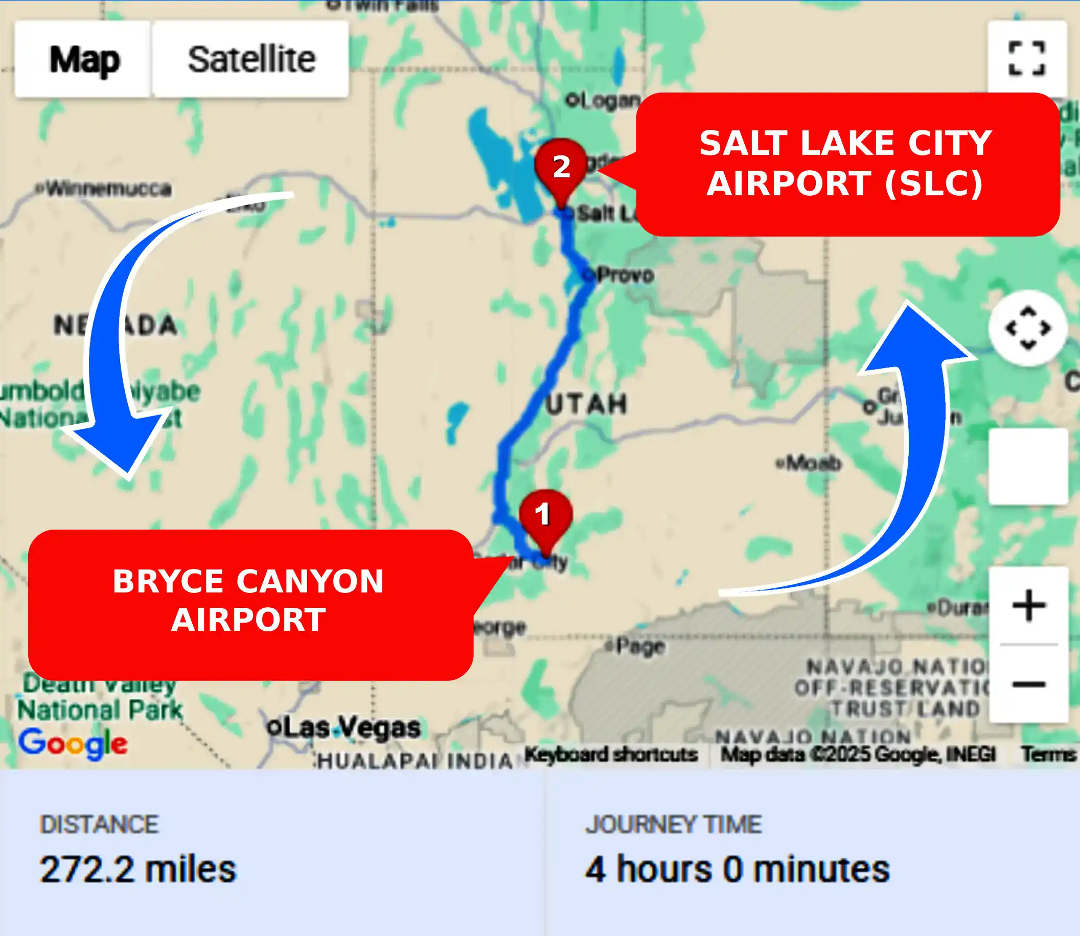 Bryce Canyon Airport To or From SLC Private Airport Shuttle Ride and Transfer