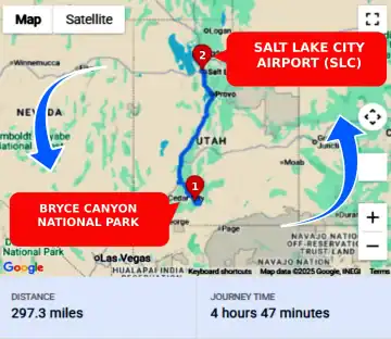 Bryce Canyon National Park To or From SLC Private Airport Shuttle Ride and Transfer