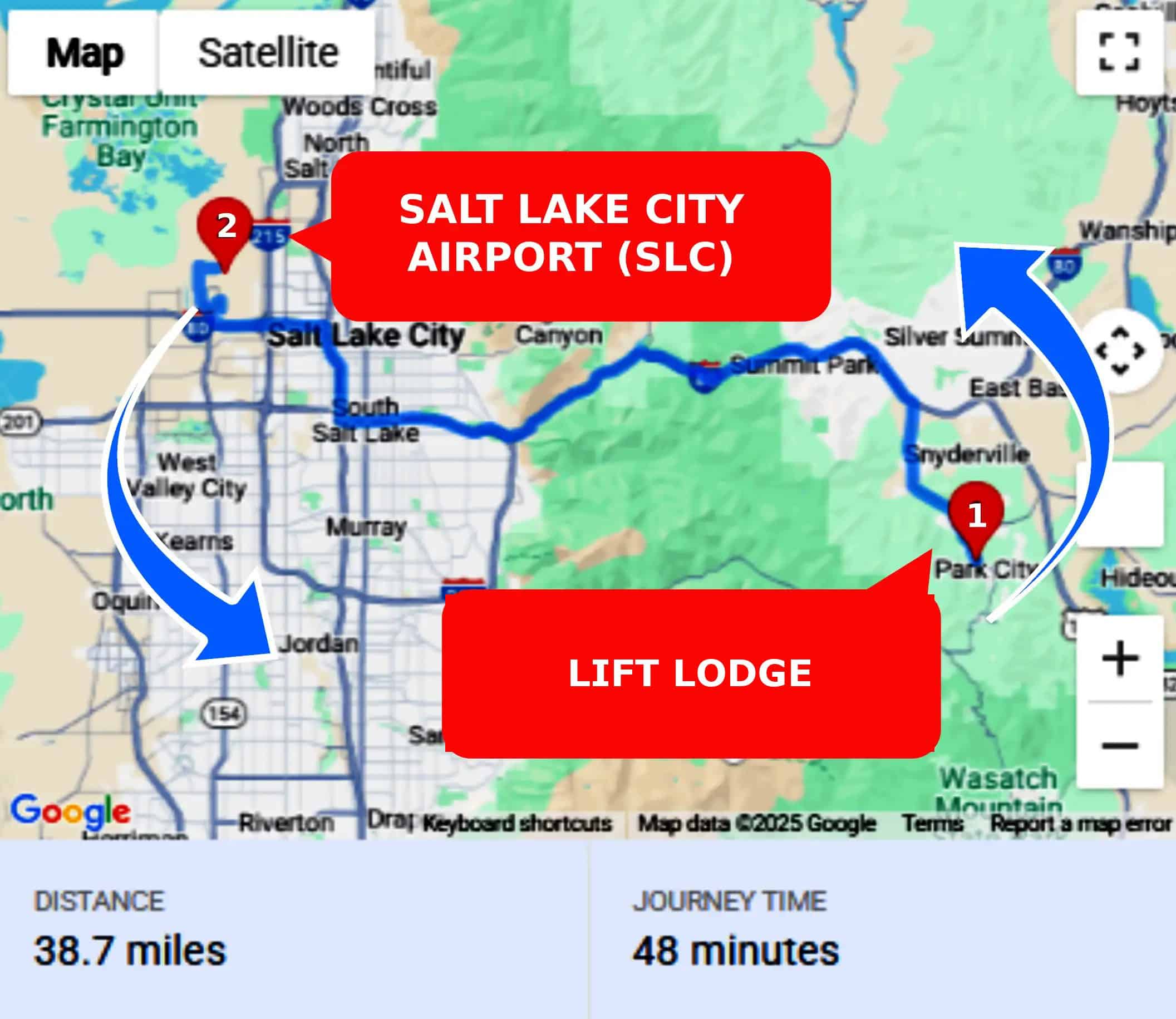 Lift Lodge To or From SLC Private Airport Shuttle Ride and Transfer