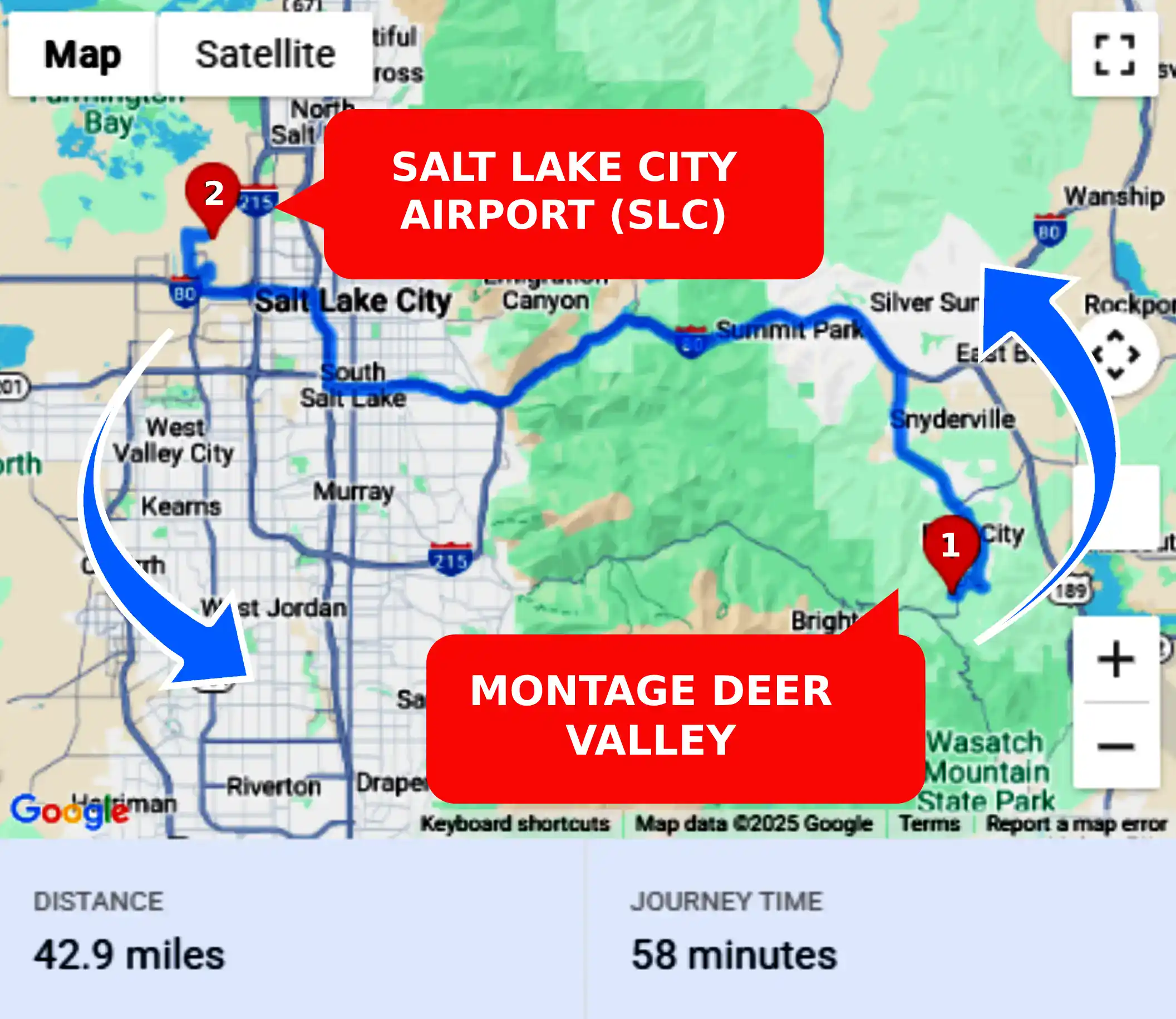 Montage Deer Valley To or From SLC Private Airport Shuttle Ride and Transfer