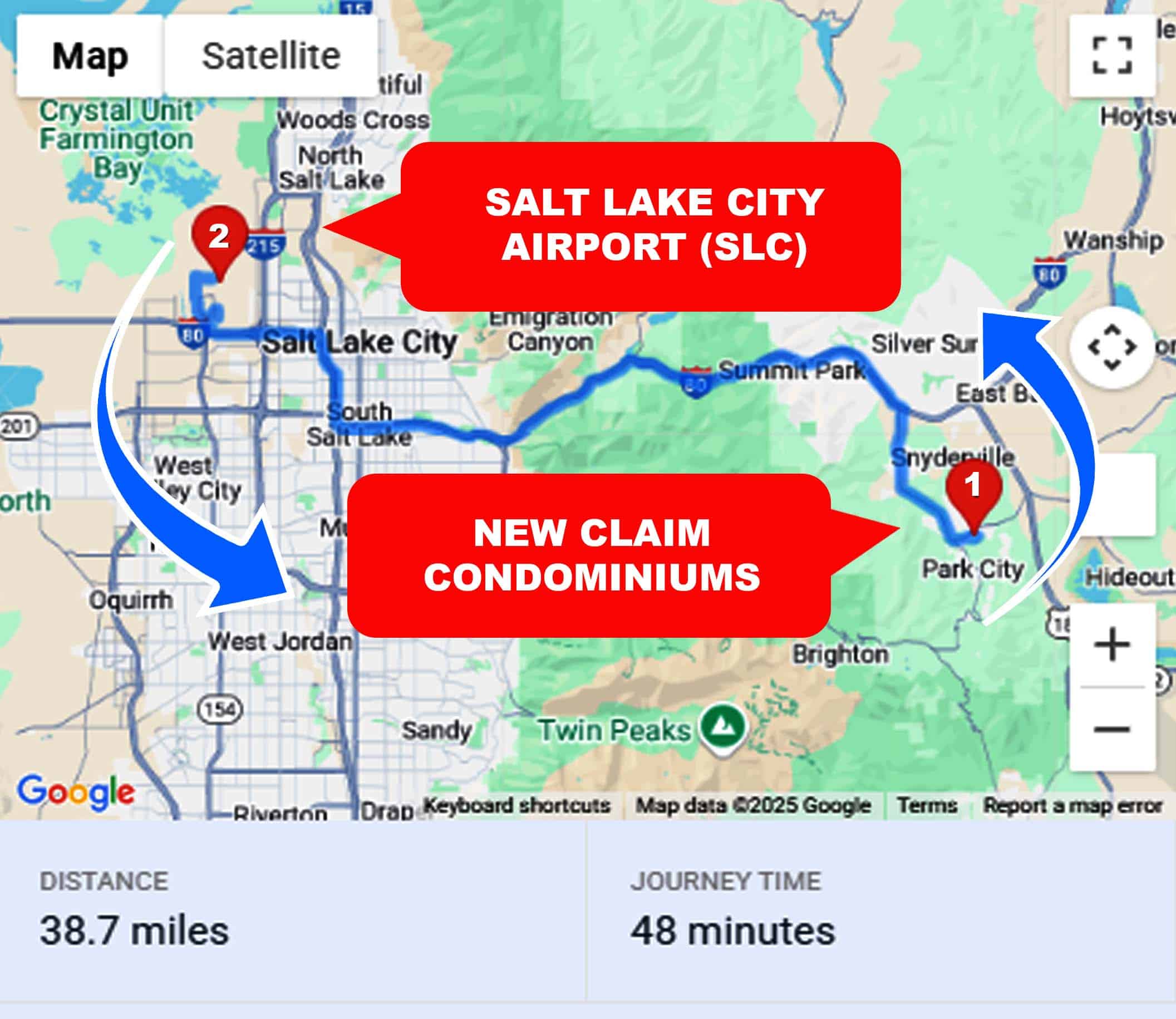 New Claim Condominiums To or From SLC Private Airport Shuttle Ride and Transfer