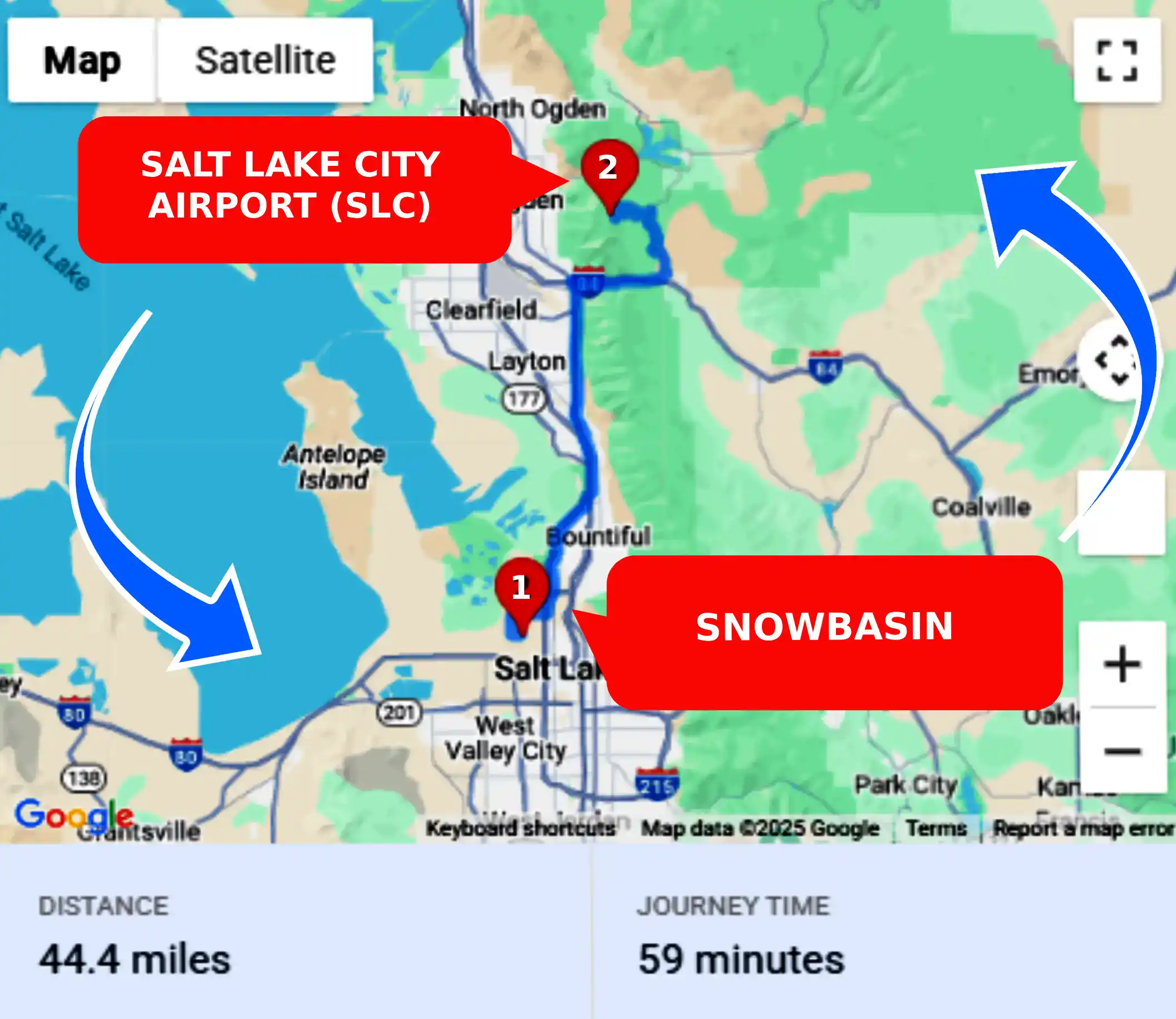 Snowbasin To or From SLC Private Airport Shuttle Ride and Transfer