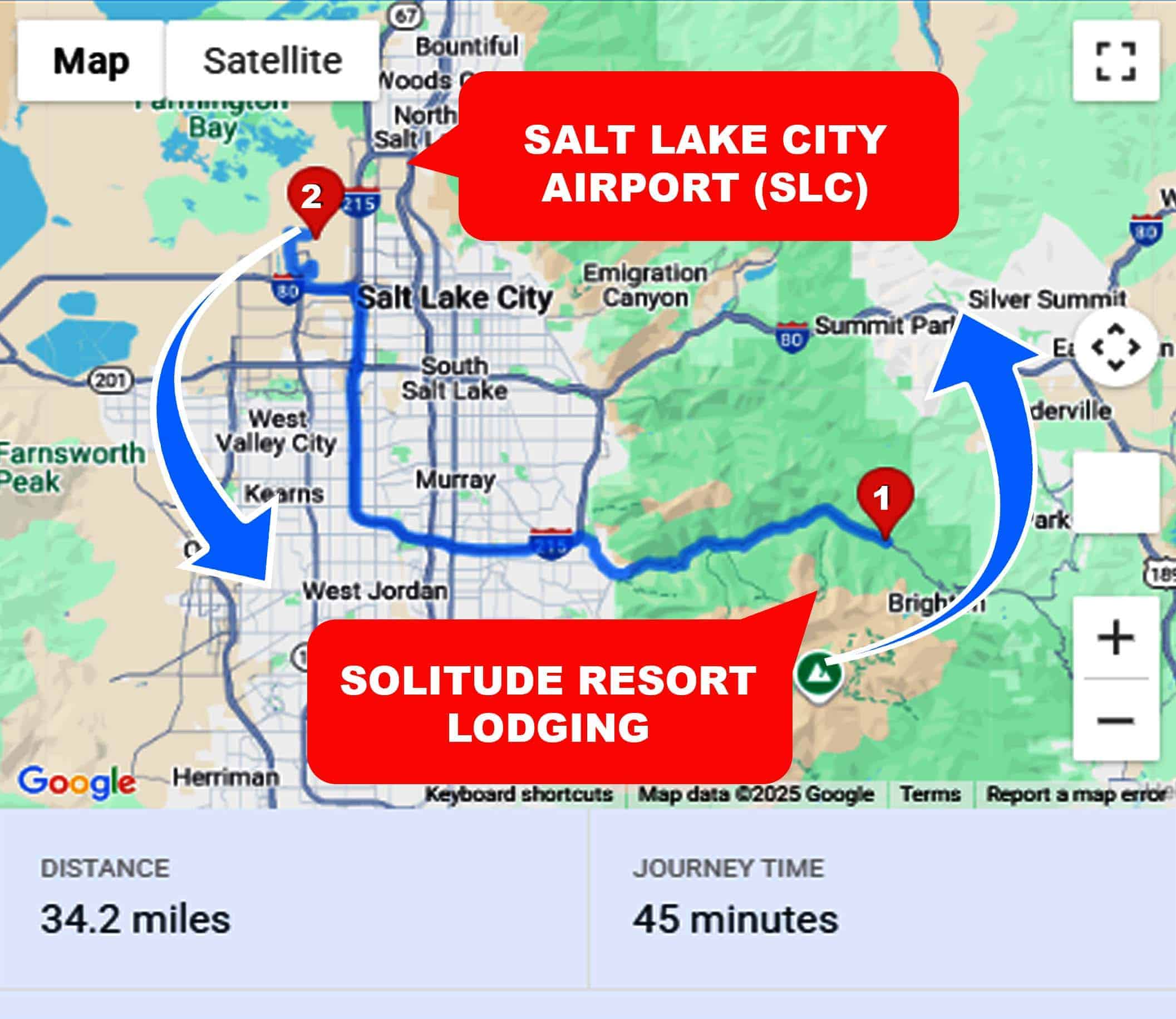 Solitude Resort Lodging To or From SLC Private Airport Shuttle Ride and Transfer