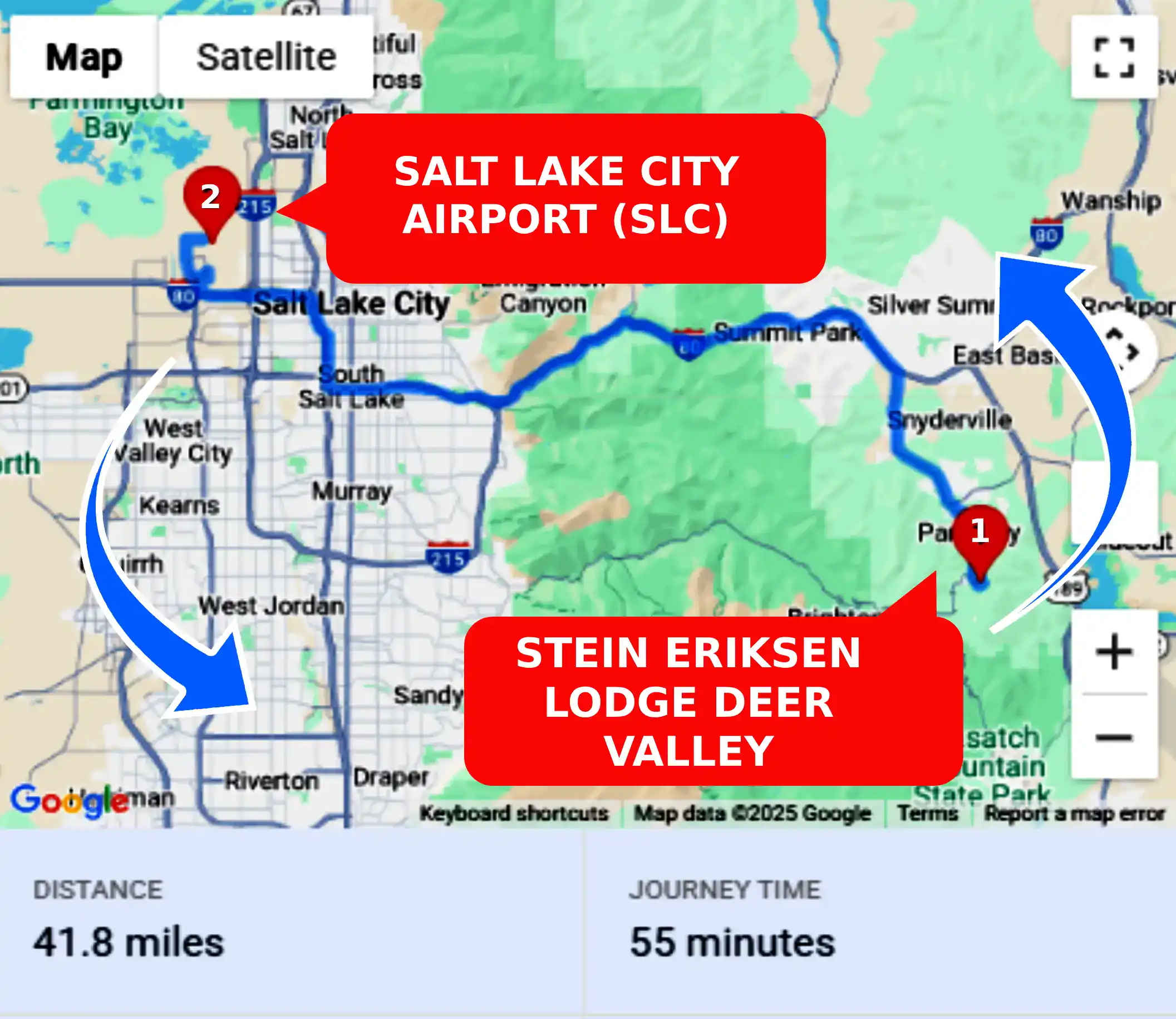 Stein Eriksen Lodge Deer Valley To or From SLC Private Airport Shuttle Ride and Transfer