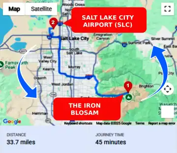 The Iron Blosam To or From SLC Private Airport Shuttle Ride and Transfer