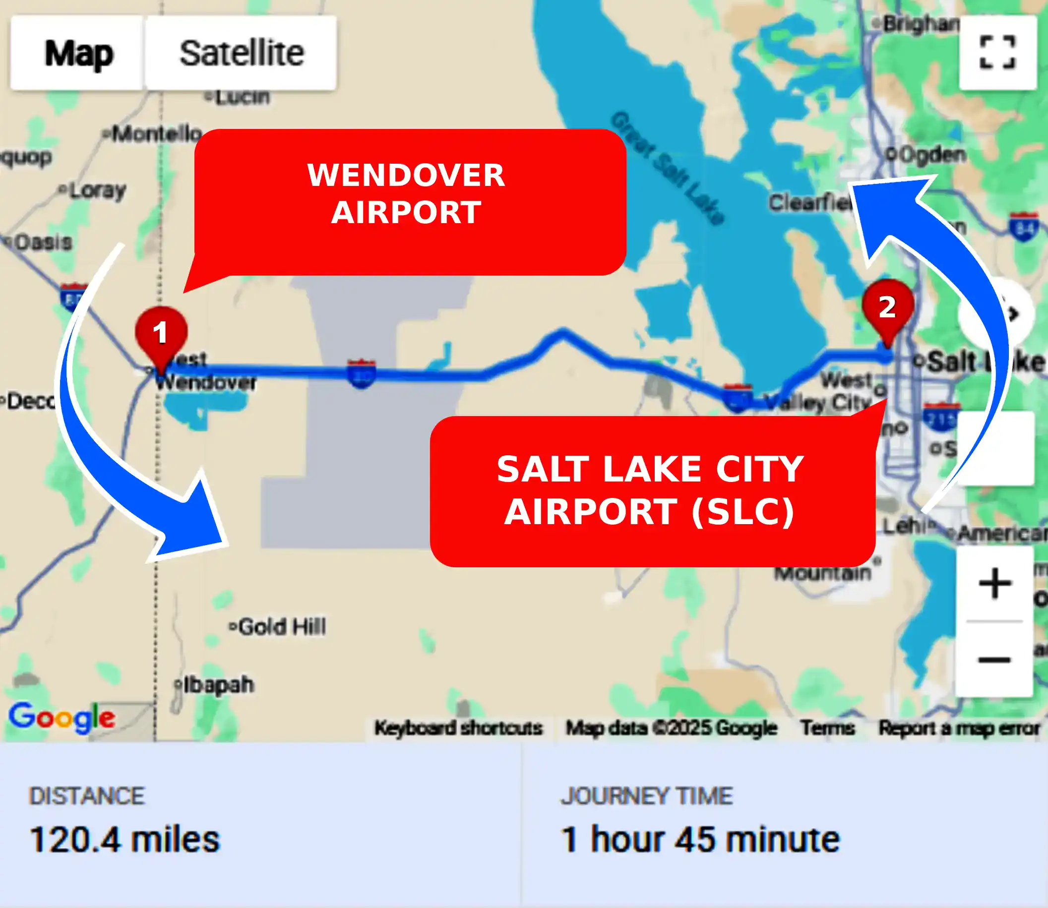 Wendover Airport To or From SLC Private Airport Shuttle Ride and Transfer